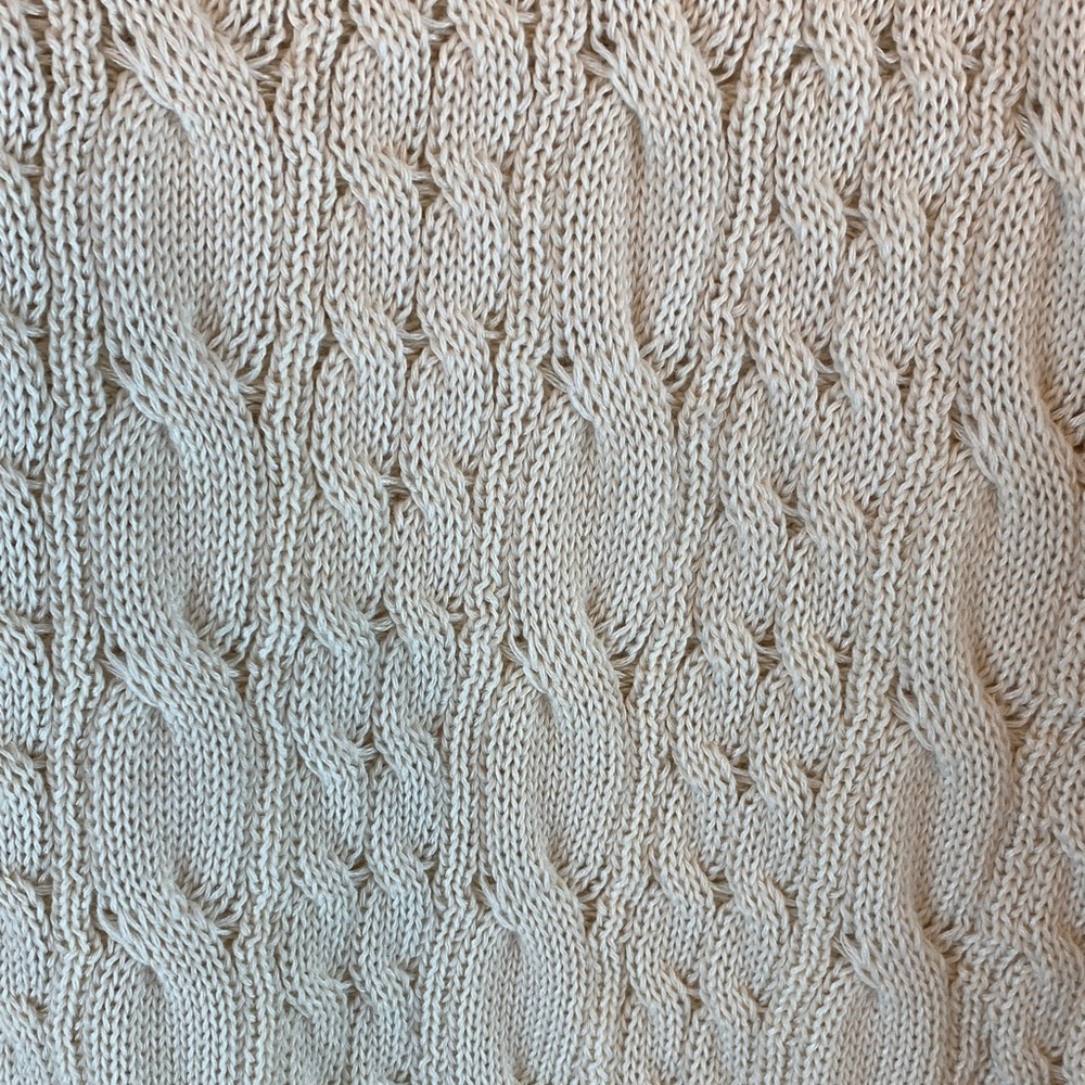 Incerun men’s cable knit sweater sz L fall winter casual preppy light minimal - Picture 6 of 7